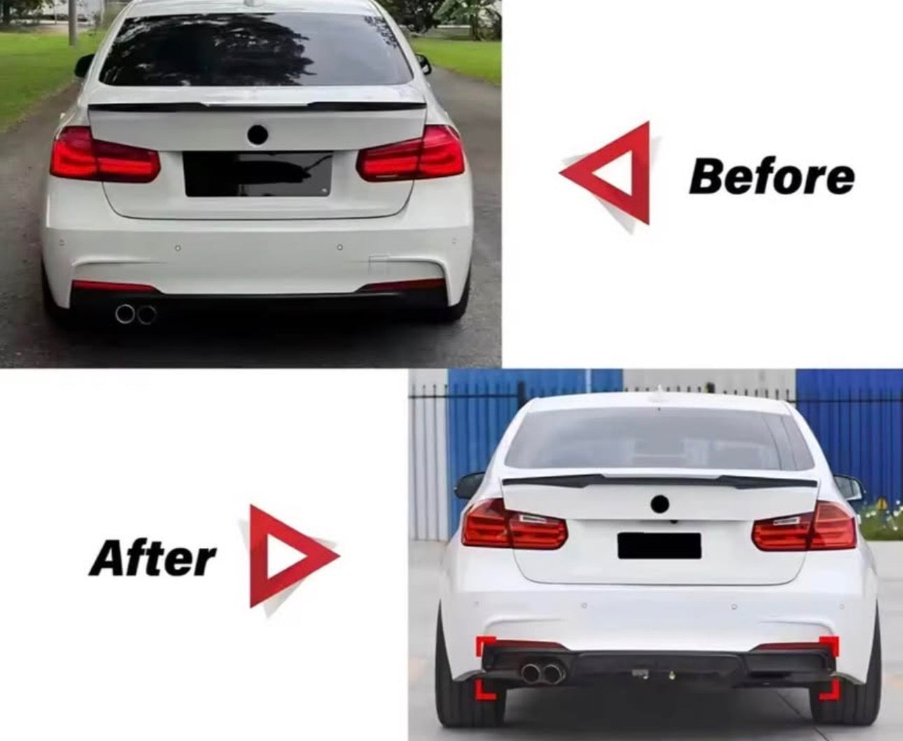 BMW 3 Series F30 / F31 M-Sport Performance Rear Diffuser