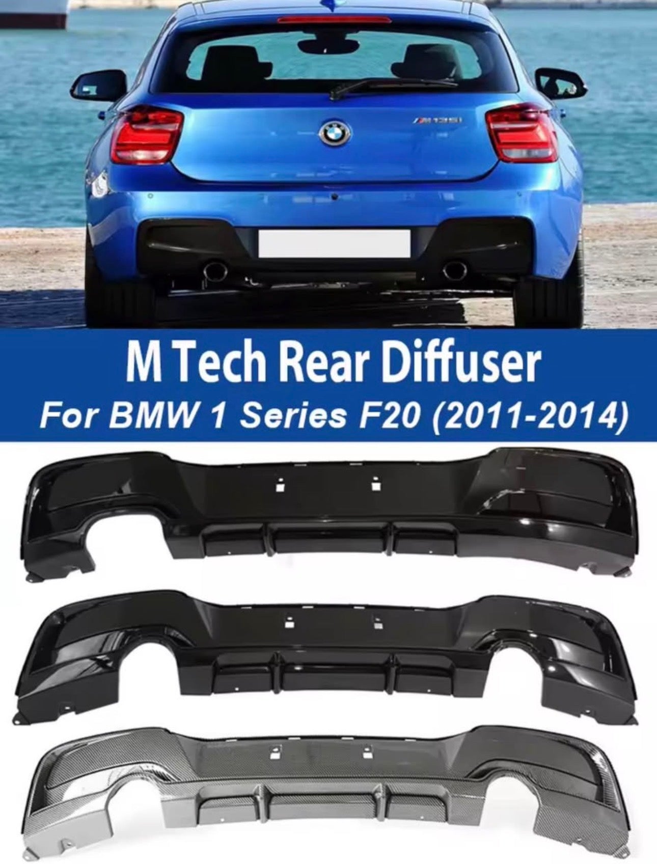 BMW 1 Series F20 M-Tech Performance Rear Diffuser