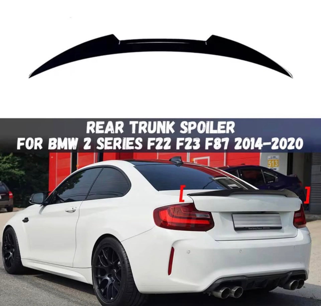 BMW 2 Series F22/F23 M-Style Rear Boot Spoiler