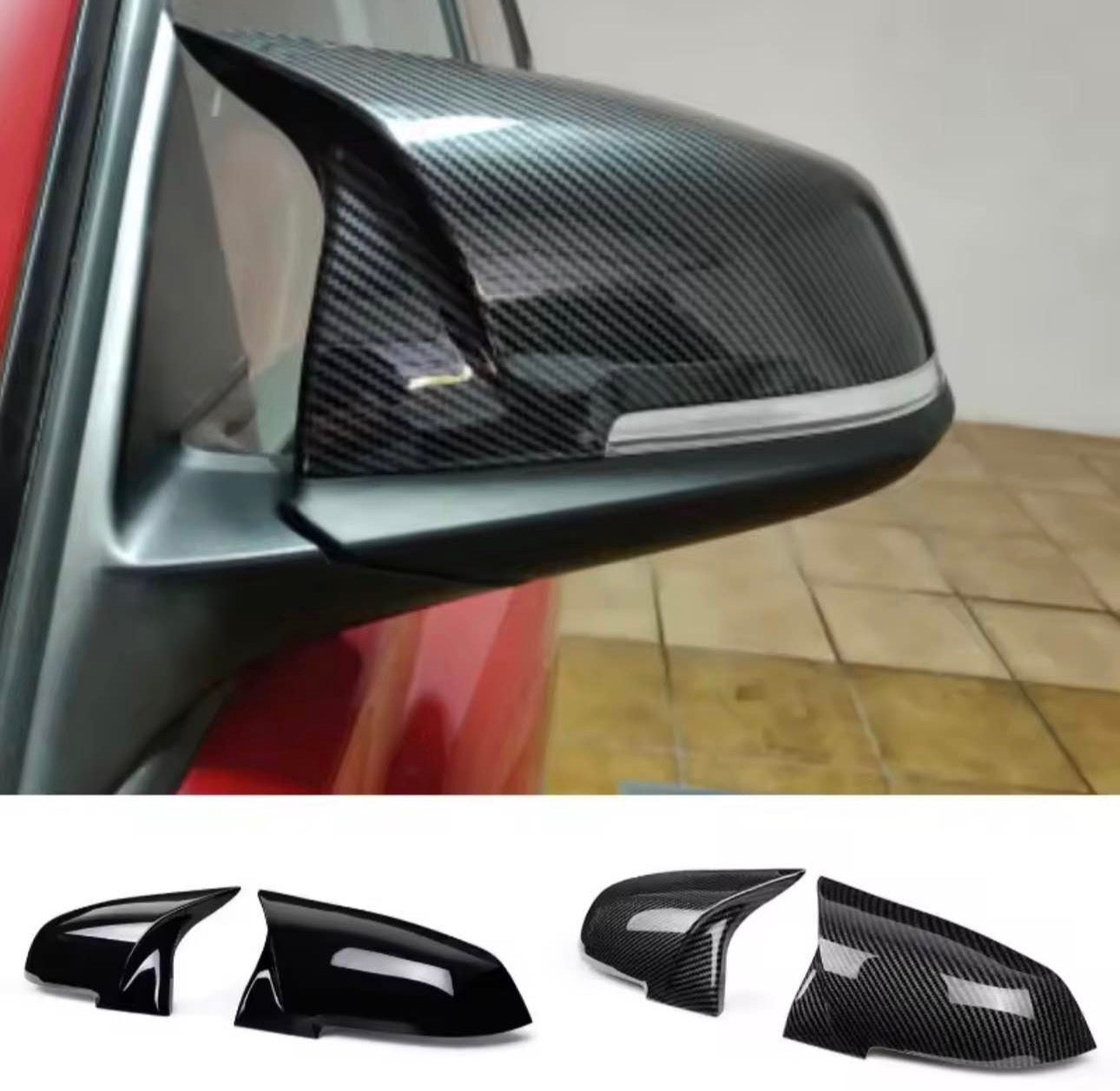 BMW F-Series M-Style Gloss Black Mirror Caps