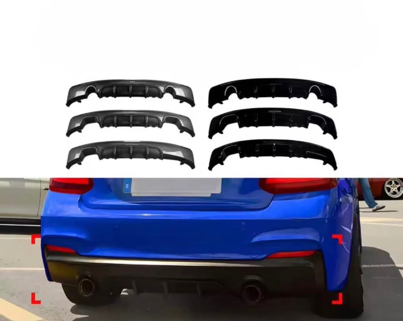 BMW 2 Series F22/F23 M-Tech M-Sport Rear Diffuser