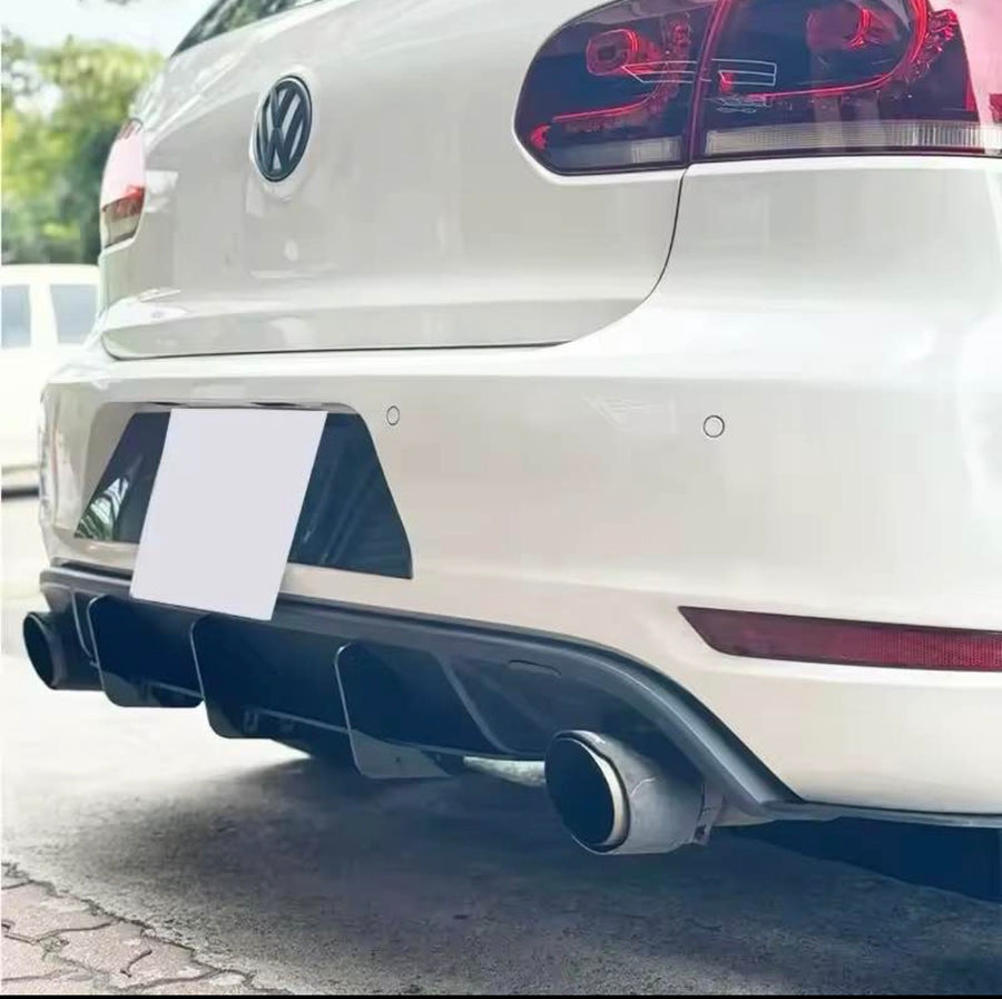 Maxton Design Style Rear Diffuser for VolksWagen Golf MK6