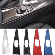 BMW iDrive Centre Console Trim Cover – Carbon Pattern / Black / Silver / Red / Blue