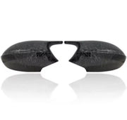 BMW E9X M-Style Replacement Mirror Caps – Gloss Black / Carbon Pattern / Forged Carbon – Pair